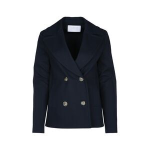 HARRIS WHARF LONDON Double-Breasted Peacoat Women NAVYBLUE Coats & Jackets